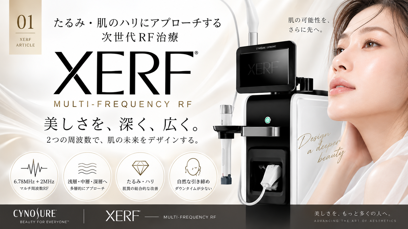 XERF（ザーフ）とは？ たるみ・フェイスライン・肌のハリにアプローチする新しいRF治療